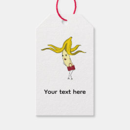 Etiqueta Para Presente Banana glamorosa, tema de banana