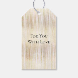 Etiqueta Para Presente Bandas Douradas de Glam