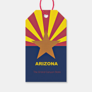 Etiqueta Para Presente Bandeira da Arizona