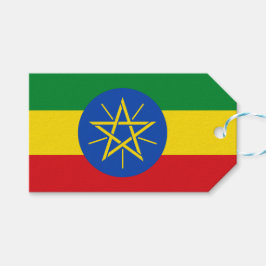 Etiqueta Para Presente Bandeira da Etiópia