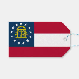 Etiqueta Para Presente Bandeira da Geórgia (estado dos EUA)