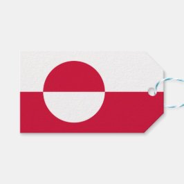 Etiqueta Para Presente Bandeira da Gronelândia