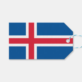 Etiqueta Para Presente Bandeira da Islândia