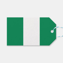 Etiqueta Para Presente Bandeira da Nigéria