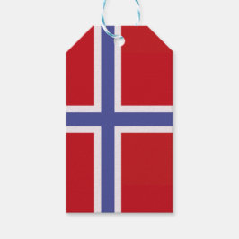 Etiqueta Para Presente Bandeira da Noruega