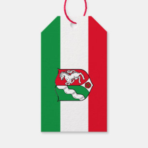 Etiqueta Para Presente Bandeira da Renânia do Norte-Vestefália
