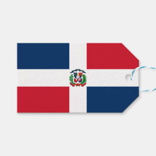 Etiqueta Para Presente Bandeira da República Dominicana