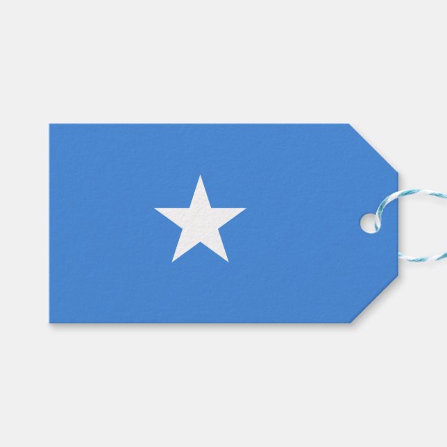 Etiqueta Para Presente Bandeira da Somália (Frente (horizontal))