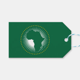 Etiqueta Para Presente Bandeira da União Africana (África) (Panafrica)