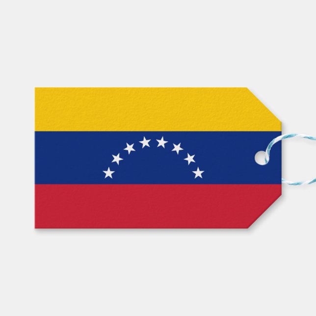 Etiqueta Para Presente Bandeira da Venezuela (Frente (horizontal))