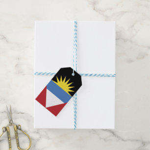 Etiqueta Para Presente Bandeira de Antígua e Barbuda