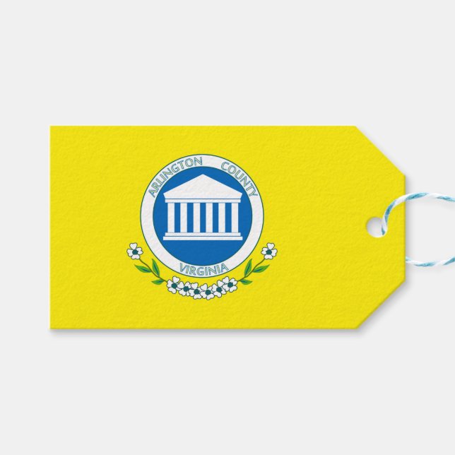 Etiqueta Para Presente Bandeira de Arlington (Virgínia) (Frente (horizontal))