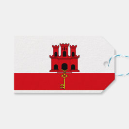 Etiqueta Para Presente Bandeira de Gibraltar