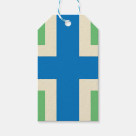 Etiqueta Para Presente Bandeira de Gloucestershire (condado do Reino Unid