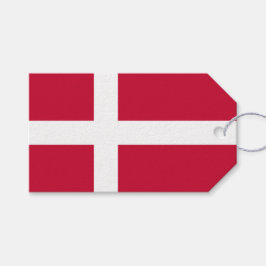 Etiqueta Para Presente Bandeira Dinamarquesa