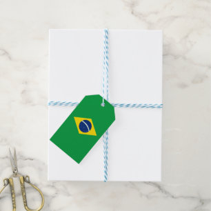 Etiqueta Para Presente Bandeira do Brasil