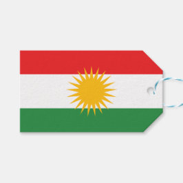 Etiqueta Para Presente Bandeira do Curdistão