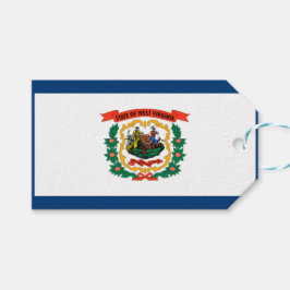 Etiqueta Para Presente Bandeira do Estado da Virgínia Ocidental