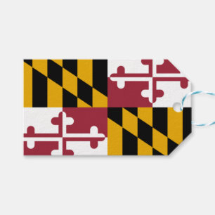 Etiqueta Para Presente Bandeira do Estado de Maryland