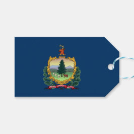 Etiqueta Para Presente Bandeira do Estado de Vermont