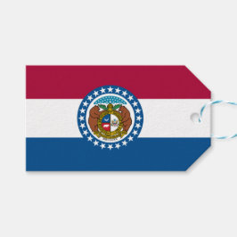 Etiqueta Para Presente Bandeira do Estado do Missouri