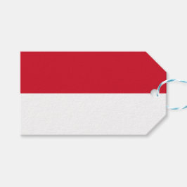 Etiqueta Para Presente Bandeira do Mônaco