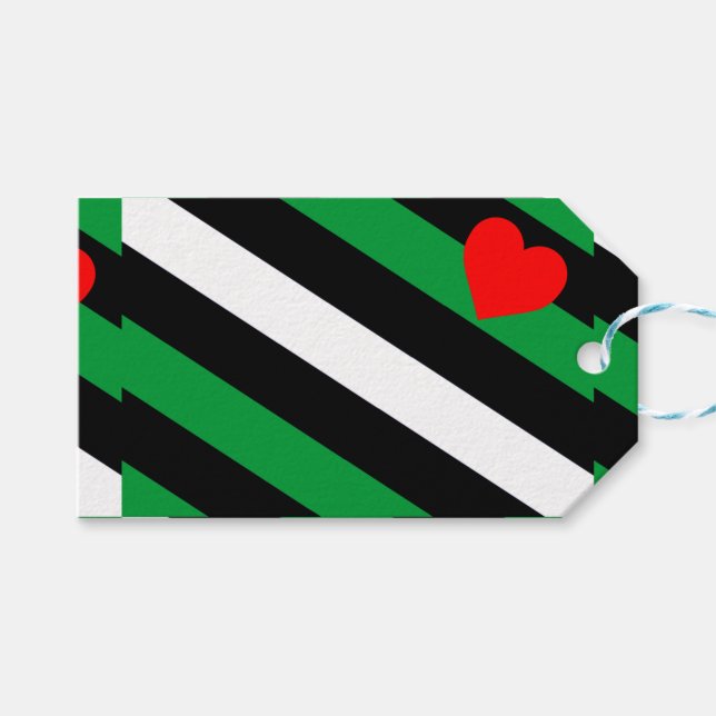 Etiqueta Para Presente Bandeira do Orgulho Leather Boi (Frente (horizontal))