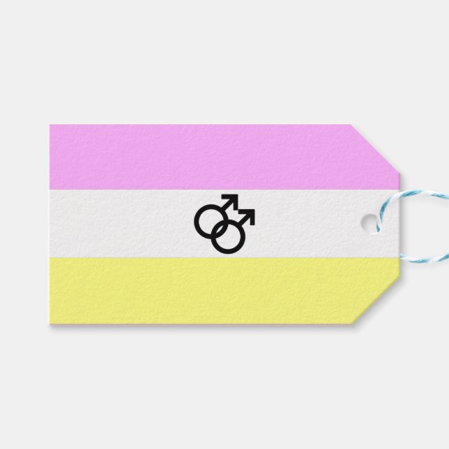 Etiqueta Para Presente Bandeira do Orgulho Twink (Frente (horizontal))