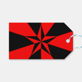 Etiqueta Para Presente Bandeira do Socialismo Libertário