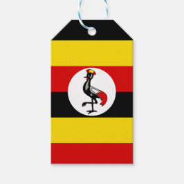 Etiqueta Para Presente Bandeira do Uganda