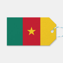 Etiqueta Para Presente Bandeira dos Camarões