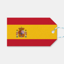Etiqueta Para Presente Bandeira Espanhola (Espanha)