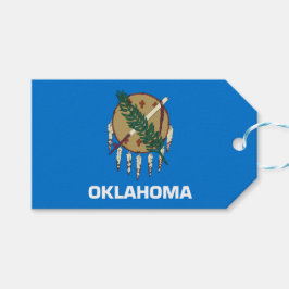 Etiqueta Para Presente Bandeira Estadual de Oklahoma