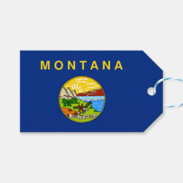 Etiqueta Para Presente Bandeira estatal de Montana