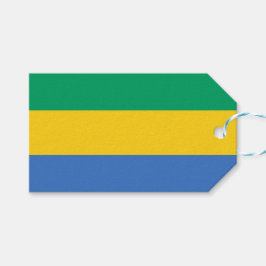 Etiqueta Para Presente Bandeira Gabonesa (Gabão)