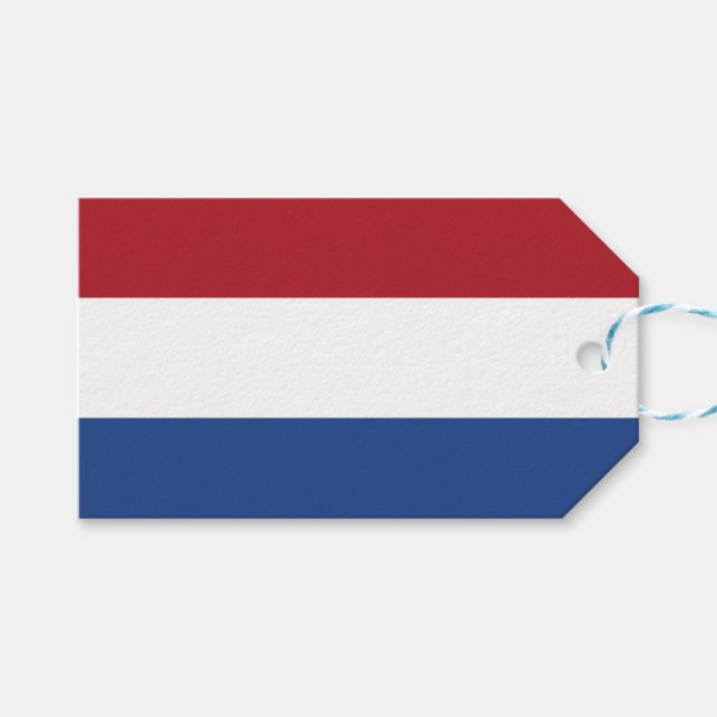 Etiqueta Para Presente Bandeira Holandesa (Frente (horizontal))