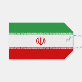 Etiqueta Para Presente Bandeira Iraniana (Irã) (Persa)