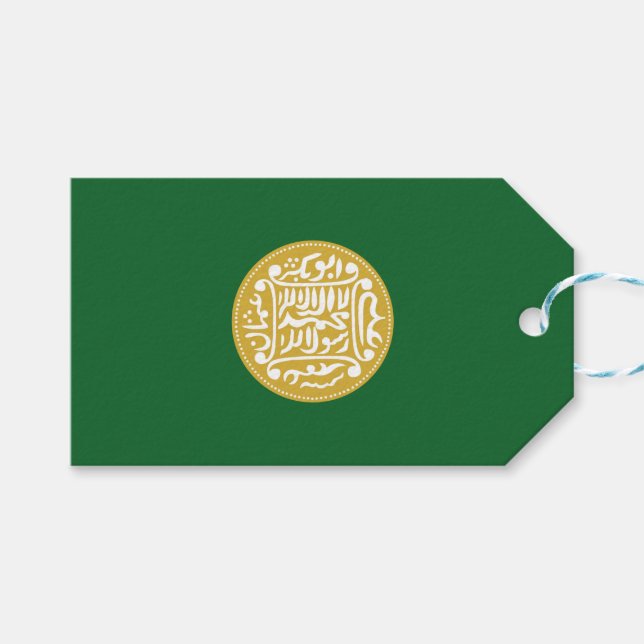 Etiqueta Para Presente Bandeira Muçulmana Rohingya (Frente (horizontal))