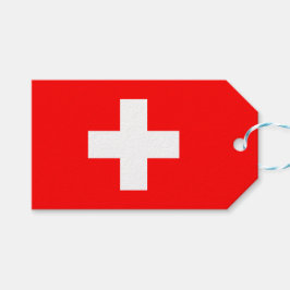 Etiqueta Para Presente Bandeira Suíça (Suiça)