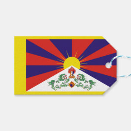 Etiqueta Para Presente Bandeira tibetana (Tibete)