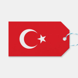 Etiqueta Para Presente Bandeira Turca (Turquia)