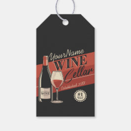 Etiqueta Para Presente Bar da sala de Provando da Garrafa do Vinho Person