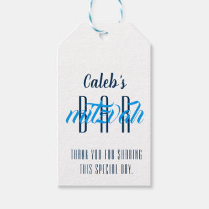 Etiqueta Para Presente Bar moderno Mitzvah Personalizado