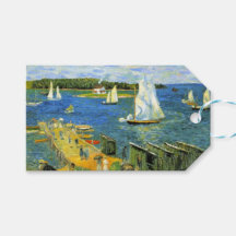 Barcos à Vela em Mahone Bay no Canadá