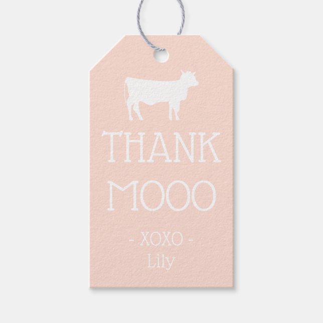 Etiqueta Para Presente Barnyard Boogie Aniversário Obrigado Fazenda Tema  (Frente)