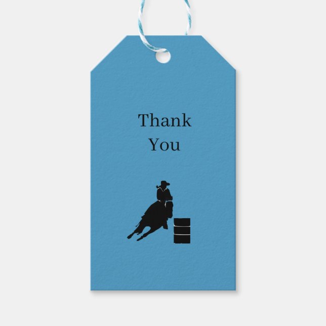 Etiqueta Para Presente Barrel Racer (Frente)