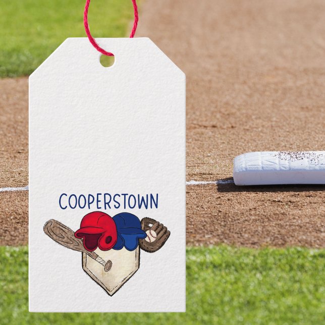 Etiqueta Para Presente Basebol de Cooperstown (Criador carregado)