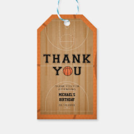 Etiqueta Para Presente Basquete, Obrigado, Presente