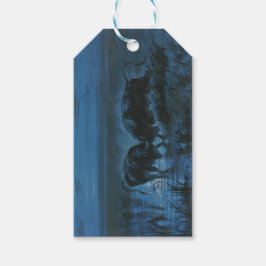 Etiqueta Para Presente Batalha de Lua (Luta de Buffalo Água)