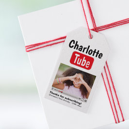 Etiqueta Para Presente Bday Tube Thanks For Subscribing Photo Favour Tags